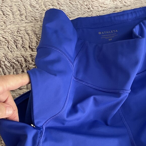 Athleta‎ Leggings Womens MT Blue Contender Tight Gym Yoga Workout Athletic Comfy - Picture 4 of 12